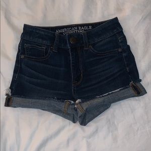 American eagle cuffed high rise shorts